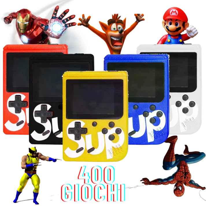 SUP NostalgiaBox - USB Rechargeable with 400 Games | 8-Bit Legend |