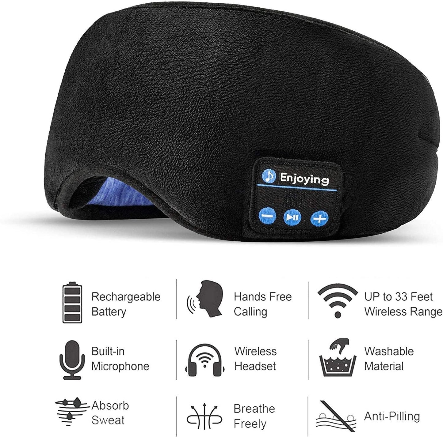 SleepTune⢠Wireless Bluetooth Eye Mask With Music