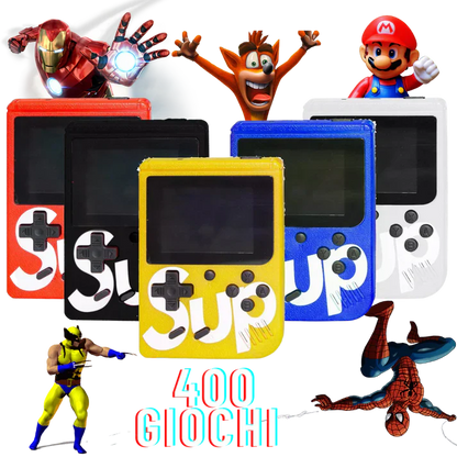 SUP NostalgiaBox - USB Rechargeable with 400 Games | 8-Bit Legend |