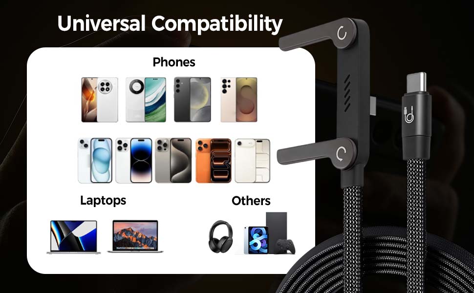 Omnicord™ 2-in-1 Tactical Charging Cable Stand