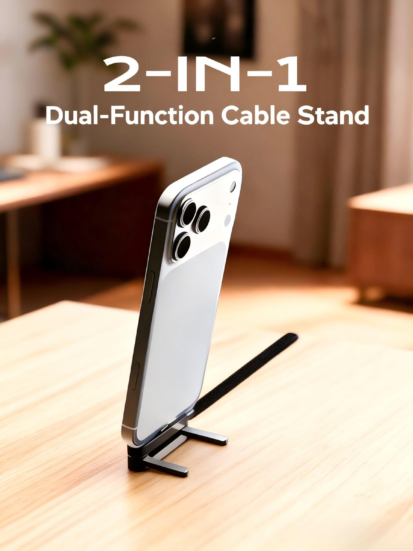 Omnicord™ 2-in-1 Tactical Charging Cable Stand