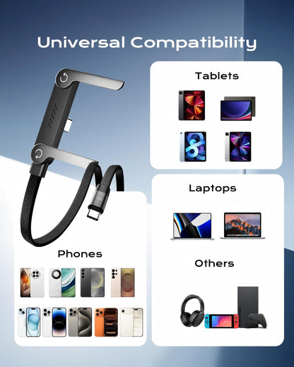 Omnicord™ 2-in-1 Tactical Charging Cable Stand