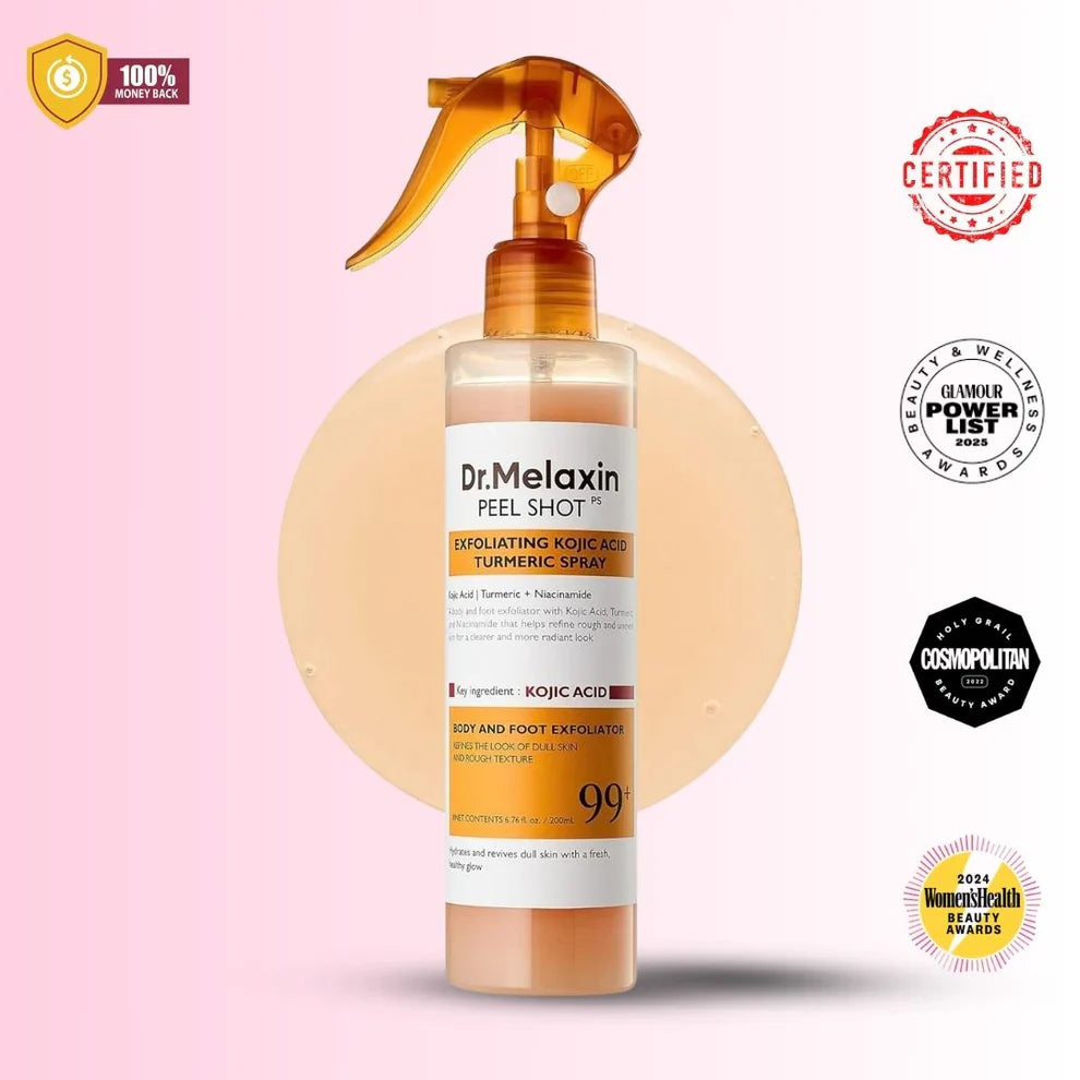 Dr. Melaxin Body Kojic Acid Turmeric Exfoliating Spray
