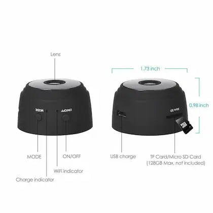 SpyVue360™ -  WiFi Magnetic HD 1080P Wireless Security Camera